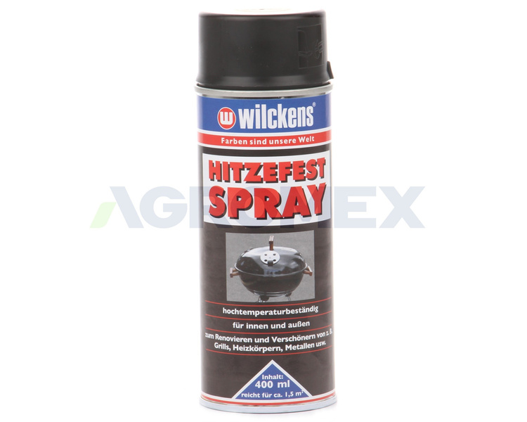 lakier farba spray odporny na temperaturę czarny Wilckens NOPOLUX 400ml